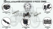 Royal Enfield 6 Pcs Accessories Combo Pack CP-2 Himalayan 450 - SPAREZO